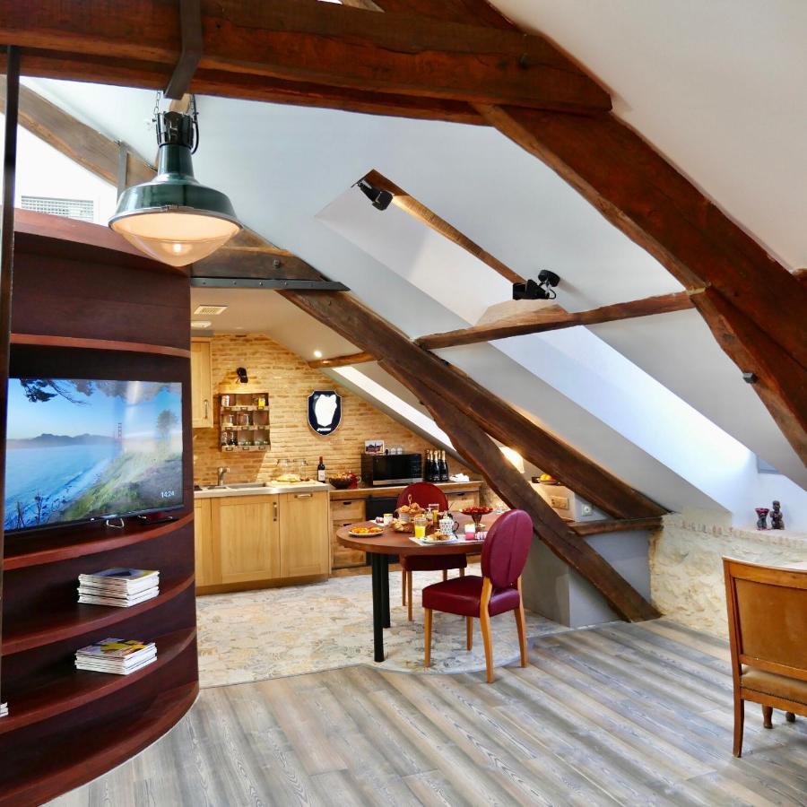In Sarlat Luxury Rentals, Medieval Center - Loft Stella Matutina -2P-Ascenseur-Climatisation ภายนอก รูปภาพ
